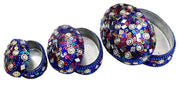 ETHNIC GLITTER WORK BEADED JEWELERY BOXES LAC ITEM