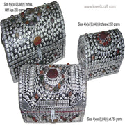 DECORATED LAC WOODEN JEWELERY BOX