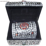 DECORATED LAC WOODEN JEWELERY BOX