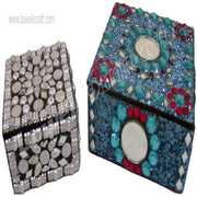 LAC DECORATED WOOD JEWELERY BOX