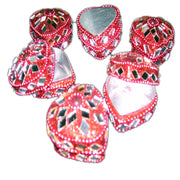 MATT(NON GLITTER)HEART SHAPE LAC BOXES