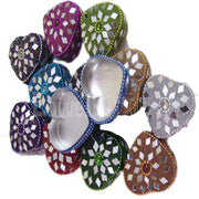 MATT(NON GLITTER)HEART SHAPE LAC BOXES