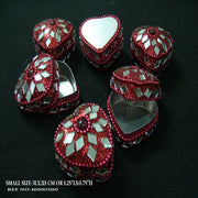 MATT(NON GLITTER)HEART SHAPE LAC BOXES
