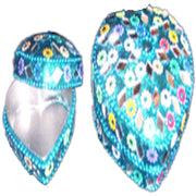 GLITTER HEART SHAPE LAC BOXES