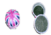 SHELAC BOXES DECORATED IN FLAG DESIGN