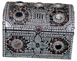 AGATE STONE DECORATED  LAC MDF WOOD BOX