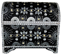 AGATE STONE DECORATED  LAC MDF WOOD BOX