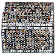 AGATE STONE DECORATED  LAC MDF WOOD BOX