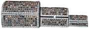 AGATE STONE DECORATED  LAC MDF WOOD BOX