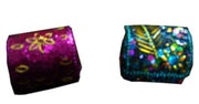 GLITTER HUT SHAPE BOX WITH MULTICOLOR BEAD