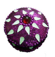 GLITTER HUT SHAPE BOX WITH MULTICOLOR BEAD
