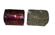 GLITTER HUT SHAPE BOX WITH MULTICOLOR BEAD