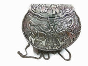 HANDMADE BRASS METAL ENGRAVE CLUTCH BAG,