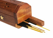 WOODEN INCENSE STICK HOLDER