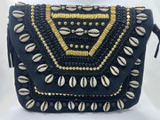 Shell sequin embellished banjara  Boho bag clutch