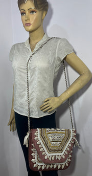 Shell sequin embellished banjara  Boho bag clutch