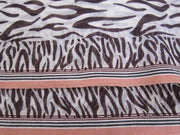 WOOL SCREEN PRINTED SALVAGE SHAWLS