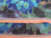 WOOL SCREEN PRINTED SALVAGE SHAWLS