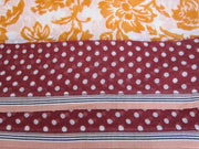 WOOL SCREEN PRINTED SALVAGE SHAWLS