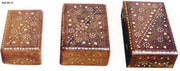 WOODEN HAND CARVED JEWELRY BOX