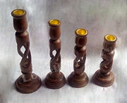 MANGO WOOD CANDLE STAND