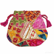MULTICOLOR PHULKARI POTLI PURSE