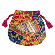 MULTICOLOR PHULKARI POTLI PURSE