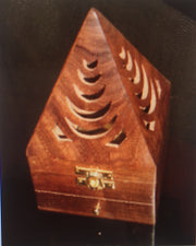 Wooden Loban Burner Pyramid Shape