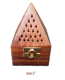 Wooden Loban Burner Pyramid Shape