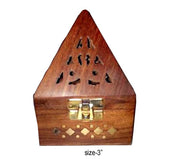 Wooden Loban Burner Pyramid Shape