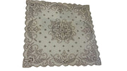 JUTE FABRIC EMBROIDERY TABLE COVER