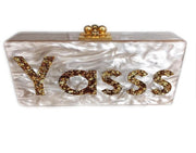 RESIN CLUTCH BOX PURSE BAGS