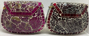Handicraft Glass Clutch Bag