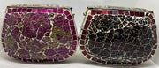 Handicraft Glass Clutch Bag