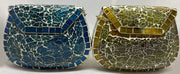 Handicraft Glass Clutch Bag