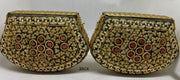 Brass Decoration Eye Clutch Bag
