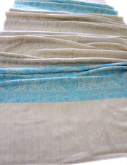 SEMI PASHMINA JACQUARD SHAWLS(100% Fine wool)