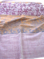 SEMI PASHMINA JACQUARD SHAWLS(100% Fine wool)
