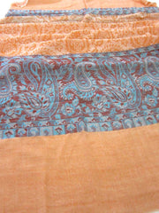 SEMI PASHMINA JACQUARD SHAWLS(100% Fine wool)