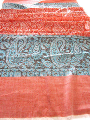 SEMI PASHMINA JACQUARD SHAWLS(100% Fine wool)