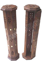 TOWER WOODEN INCENSE HOLDER BOX