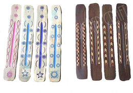DESIGNER WOOD CARVED INCENSE SLED