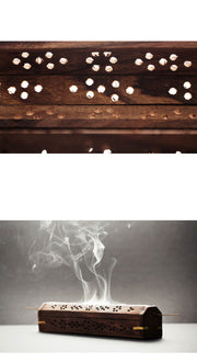 WOODEN BOX INCENSE BURNER