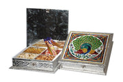 FULL MEENAKARI PEACOCK DRY FRUIT BOX(10