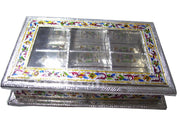 SILVER MEENAKARI DRY FRUIT BOX(12
