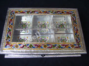 SILVER MEENAKARI DRY FRUIT BOX(12