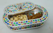 Oval Shape Pan Dan Oxidized Box(4.5
