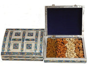 SILVER MEENA DRY FRUIT BOX(12WX10LX2.5H )