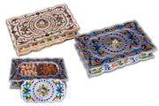 HANDICRAFT PAN SHAPED  DRY FRUIT BOX(8
