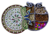 DOUBLE PEACOCK SHAPE DRY FRUIT BOX(9